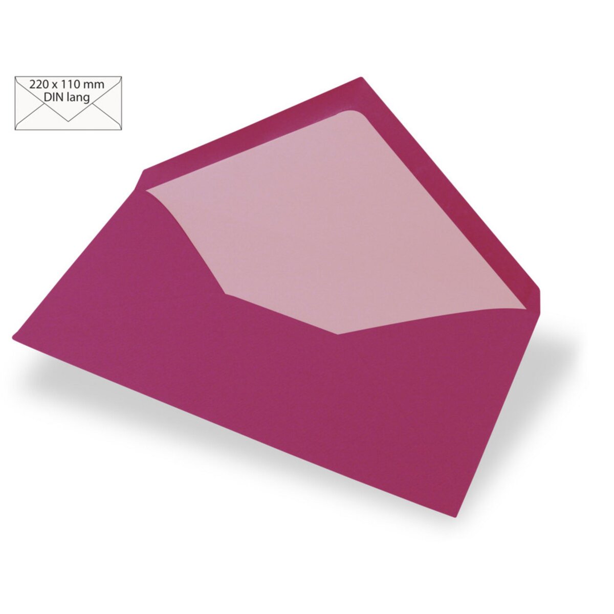 Enveloppe format DIN lang (220 x 110 mm)