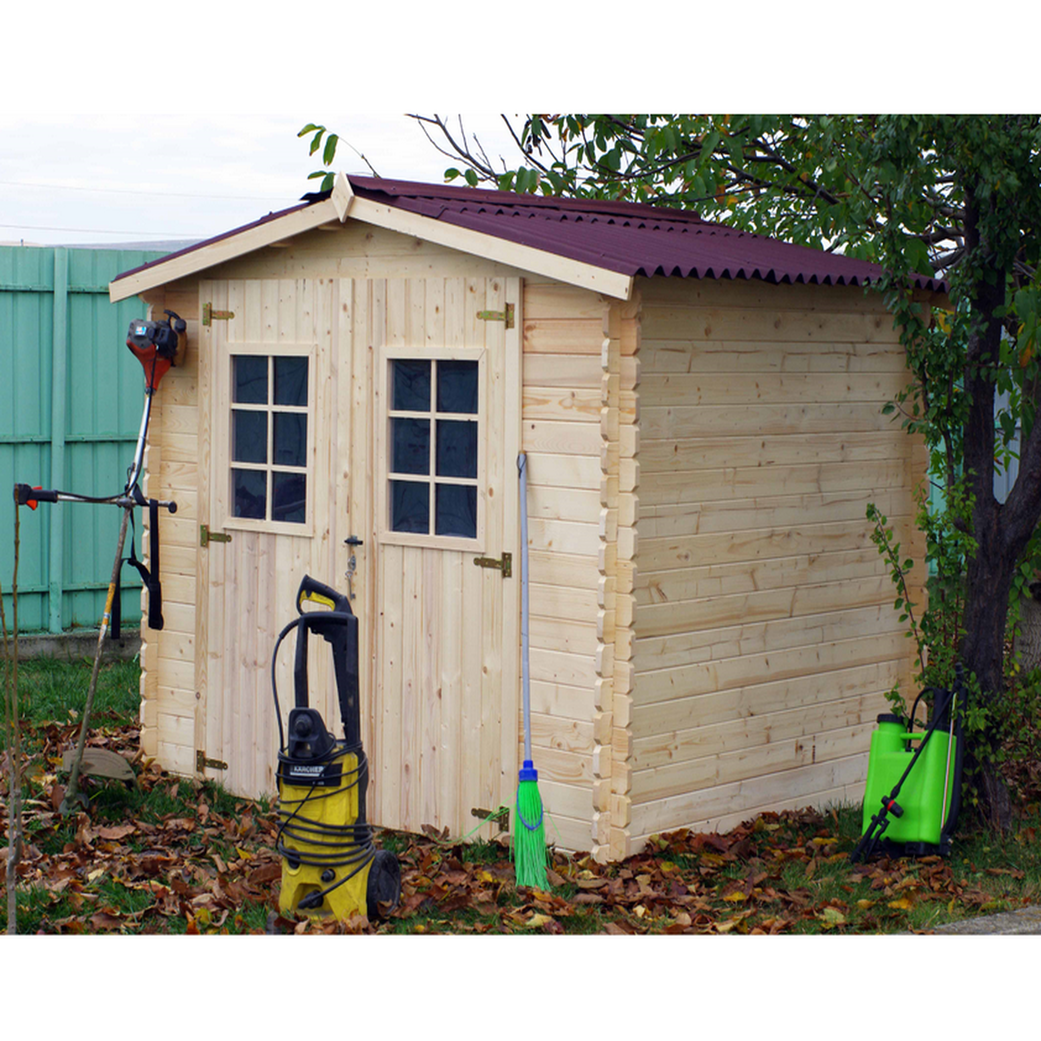 Voir la diapositive 4 : Hisense Abri de jardin sans plancher 6.16 m2  bois massif - vd 2622.02 n