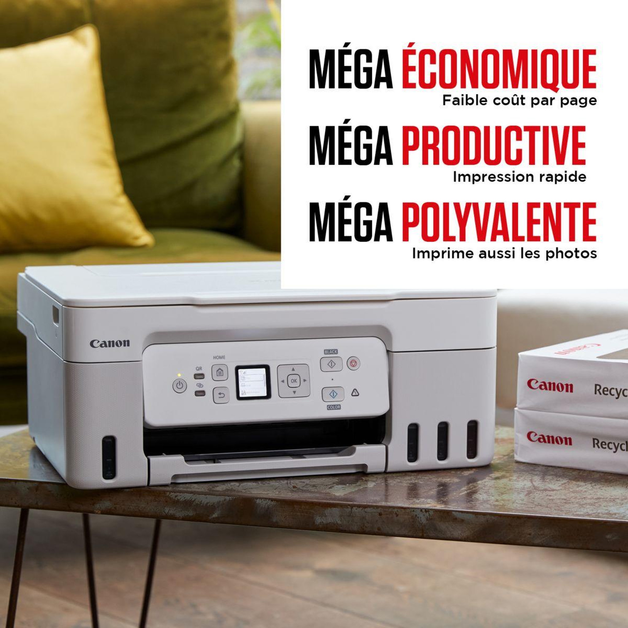 Voir la diapositive 5 : Canon Imprimante jet d'encre Megatank G3571