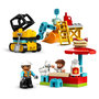 Voir la diapositive 5 : LEGO DUPLO 10933 La Grue Et Les Engins, Jouet Engin de Chantier pour Enfant 2-5 ans 