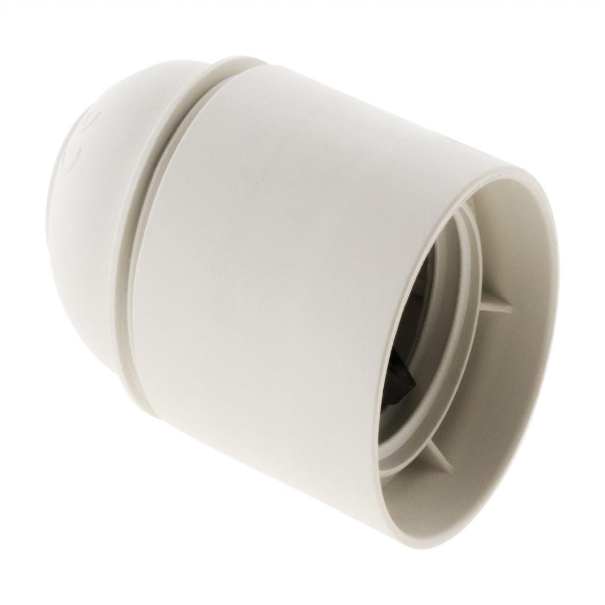 CENTRALE BRICO Douille E27 plastique lisse blanc HBF
