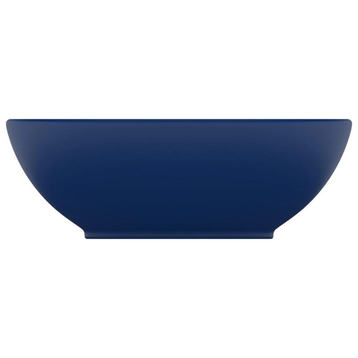 VIDAXL Lavabo ovale de luxe Bleu fonce mat 40x33 cm Ceramique