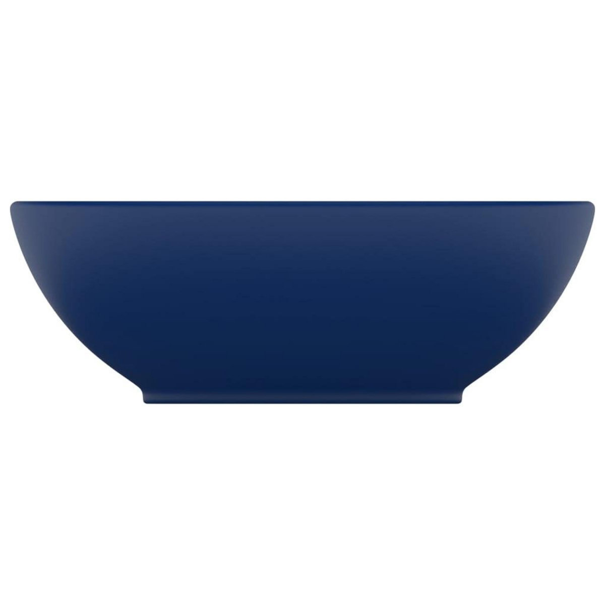 VIDAXL Lavabo ovale de luxe Bleu fonce mat 40x33 cm Ceramique