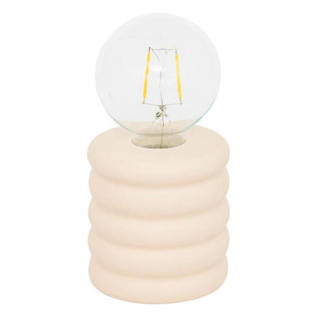 ATMOSPHERA Lampe à Poser LED en Dolomite  Perry  19cm Beige