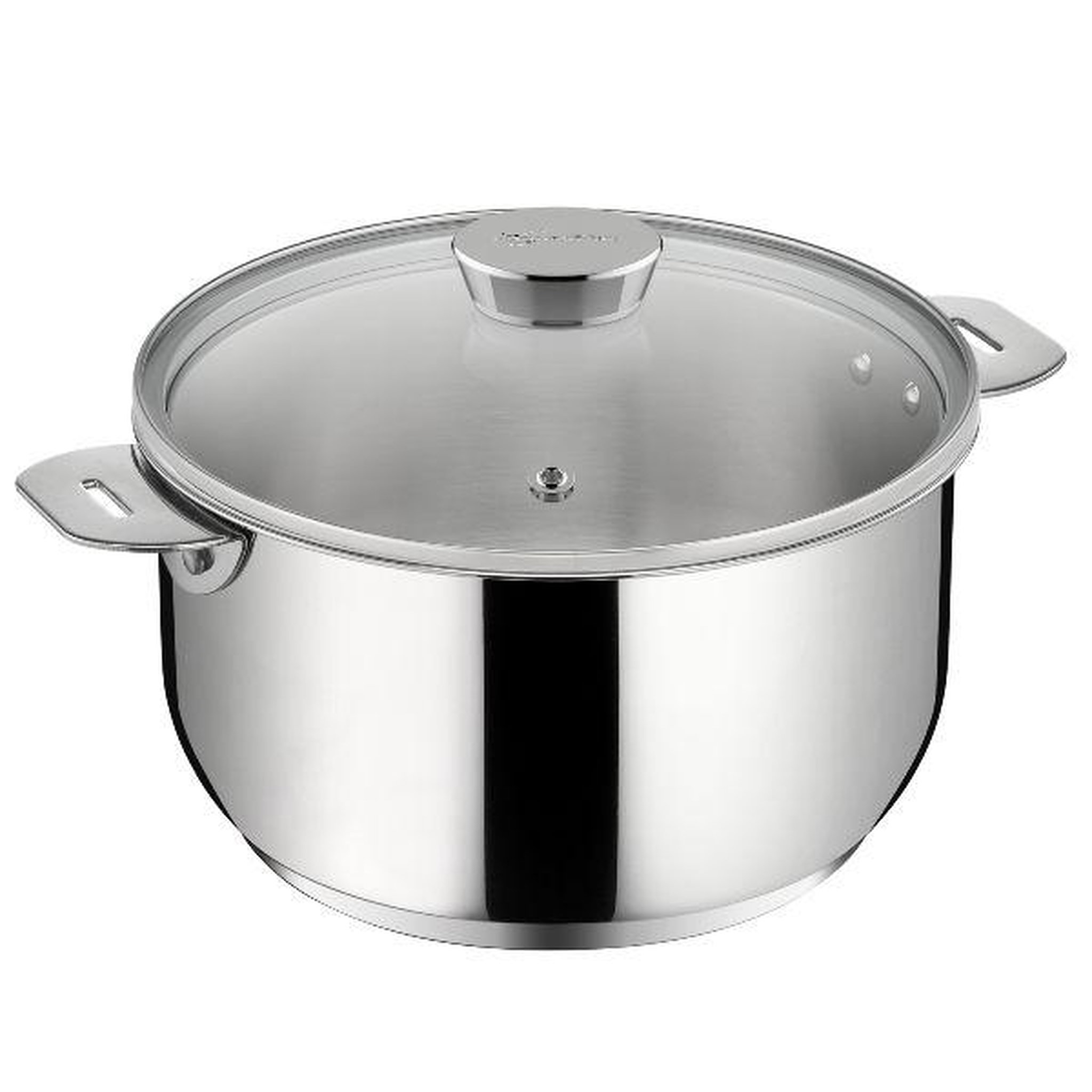 Lagostina Casserole inox 20cm sans poignée + couvercle verre - 012138031214