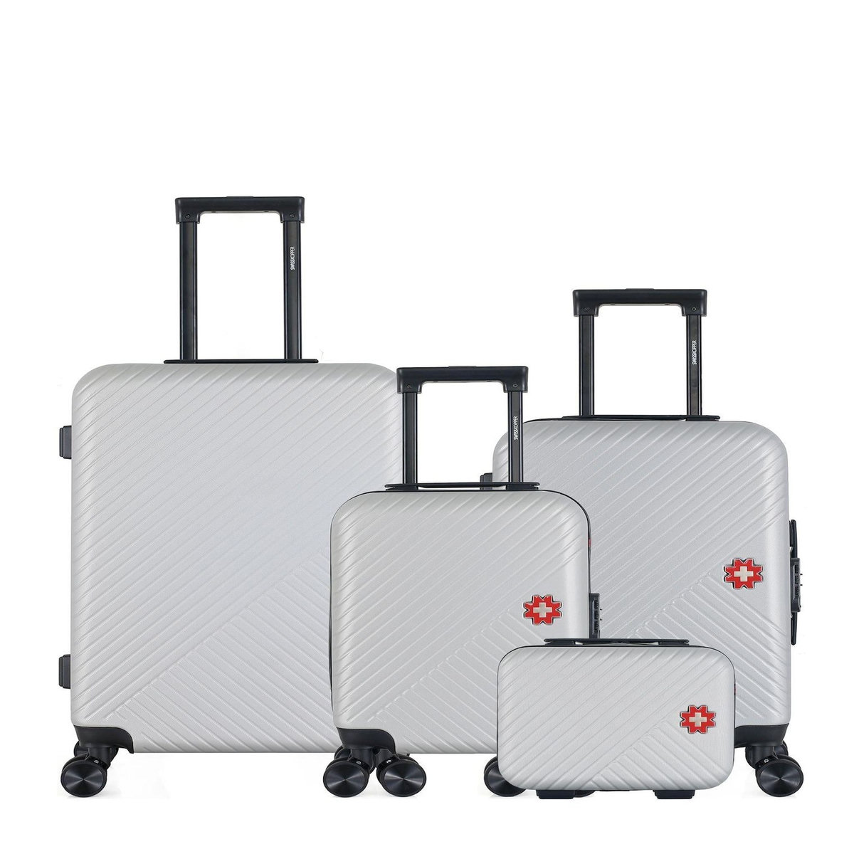 SWISS KOPPER SWISS KOPPER  -  Lot de 4  -  Valise weekend, valise cabine, valise cabine XXS et vanity SPIEZ