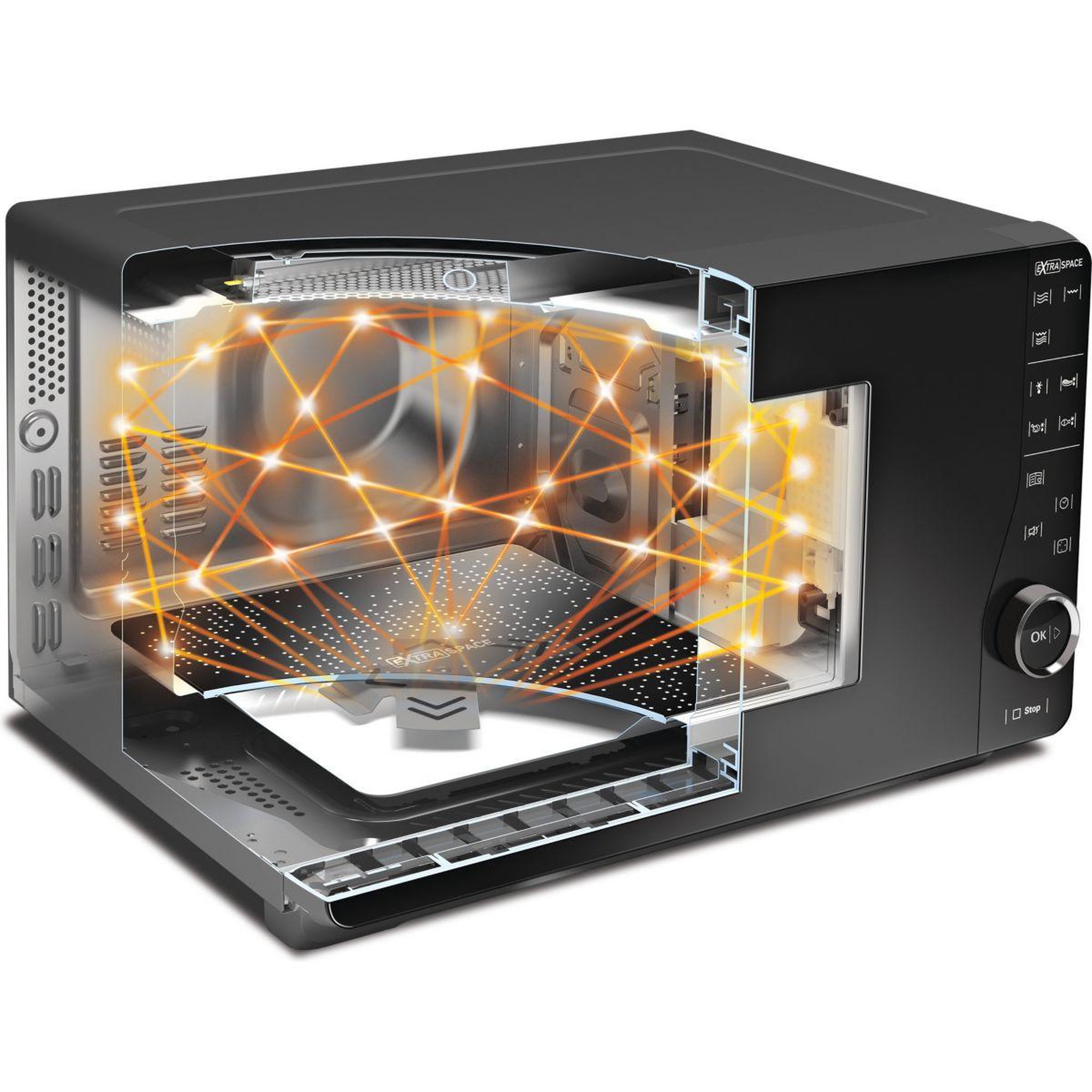 Voir la diapositive 2 : Whirlpool Micro ondes MWF420SL extraspace