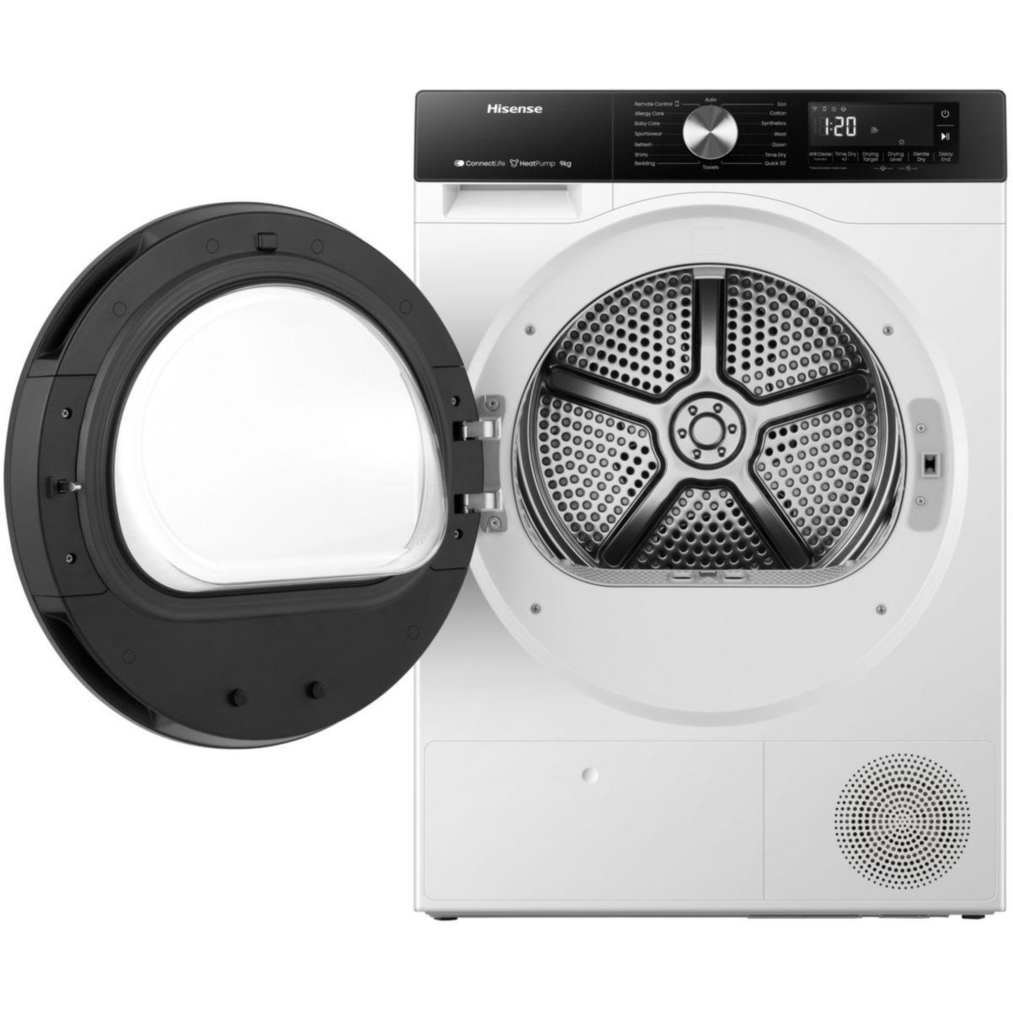 Voir la diapositive 3 : Hisense Sèche linge pompe à chaleur dh3s902uwdc