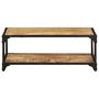 Voir la diapositive 2 : VIDAXL Table basse 90x45x35 cm Bois de manguier massif brut