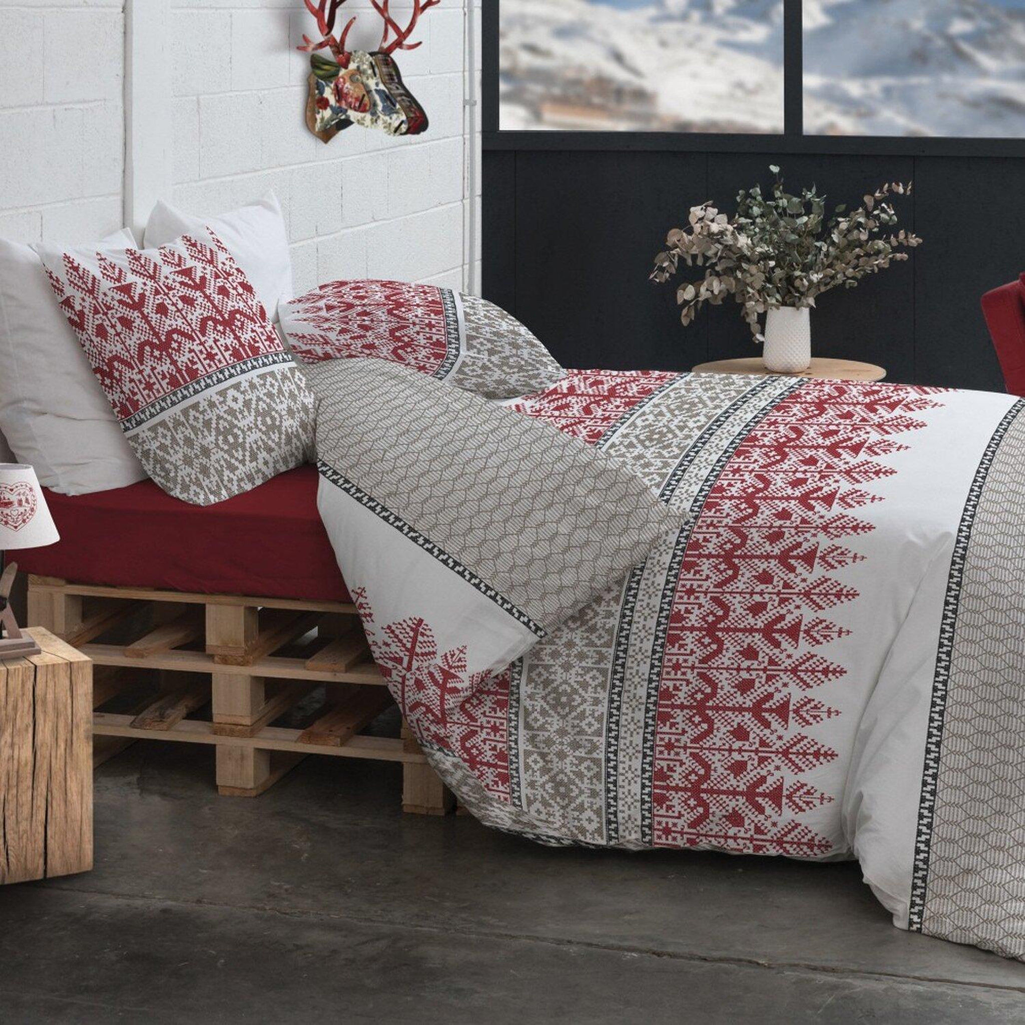 Voir la diapositive 1 : Les Ateliers du Linge Parure housse de couette 100% coton 57fils , halti