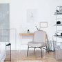 Voir la diapositive 6 : Paris Prix Fauteuil Design  Vincente  80cm Gris Clair