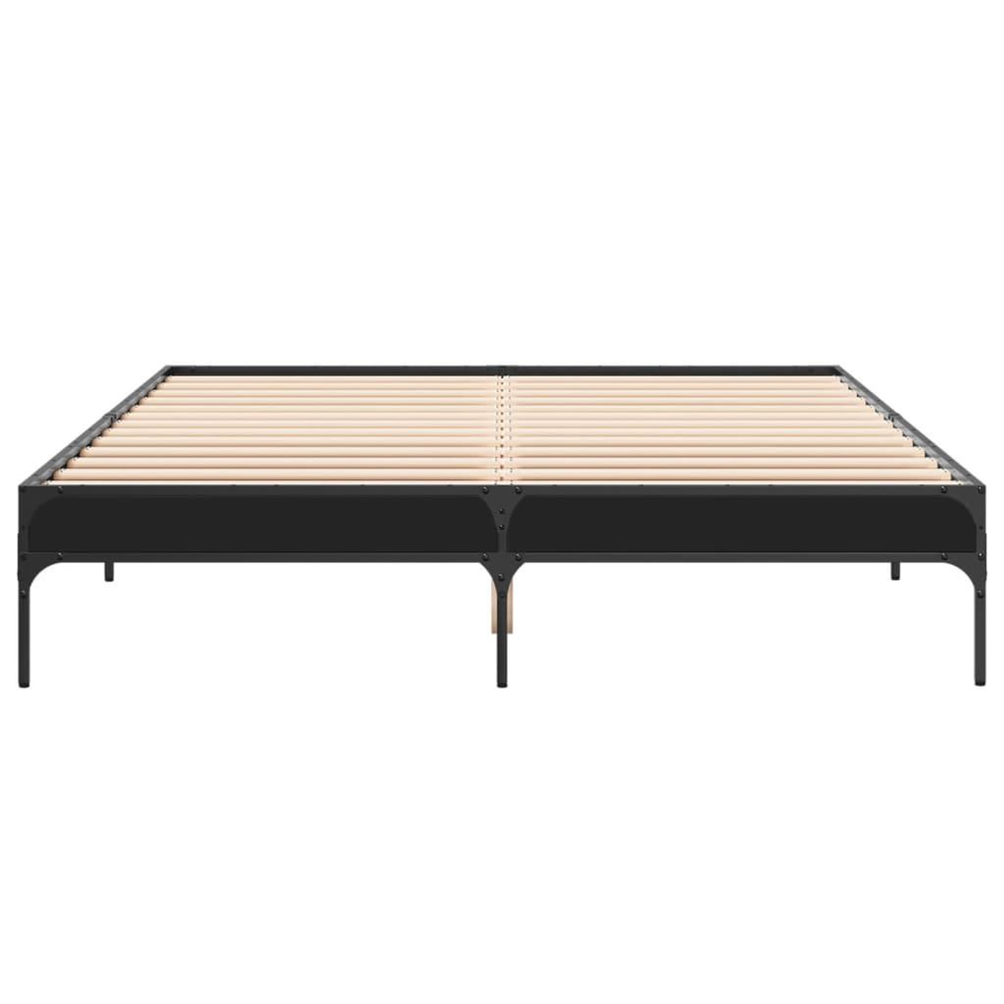 Voir la diapositive 4 : VIDAXL Cadre de lit sans matelas noir 140x200 cm