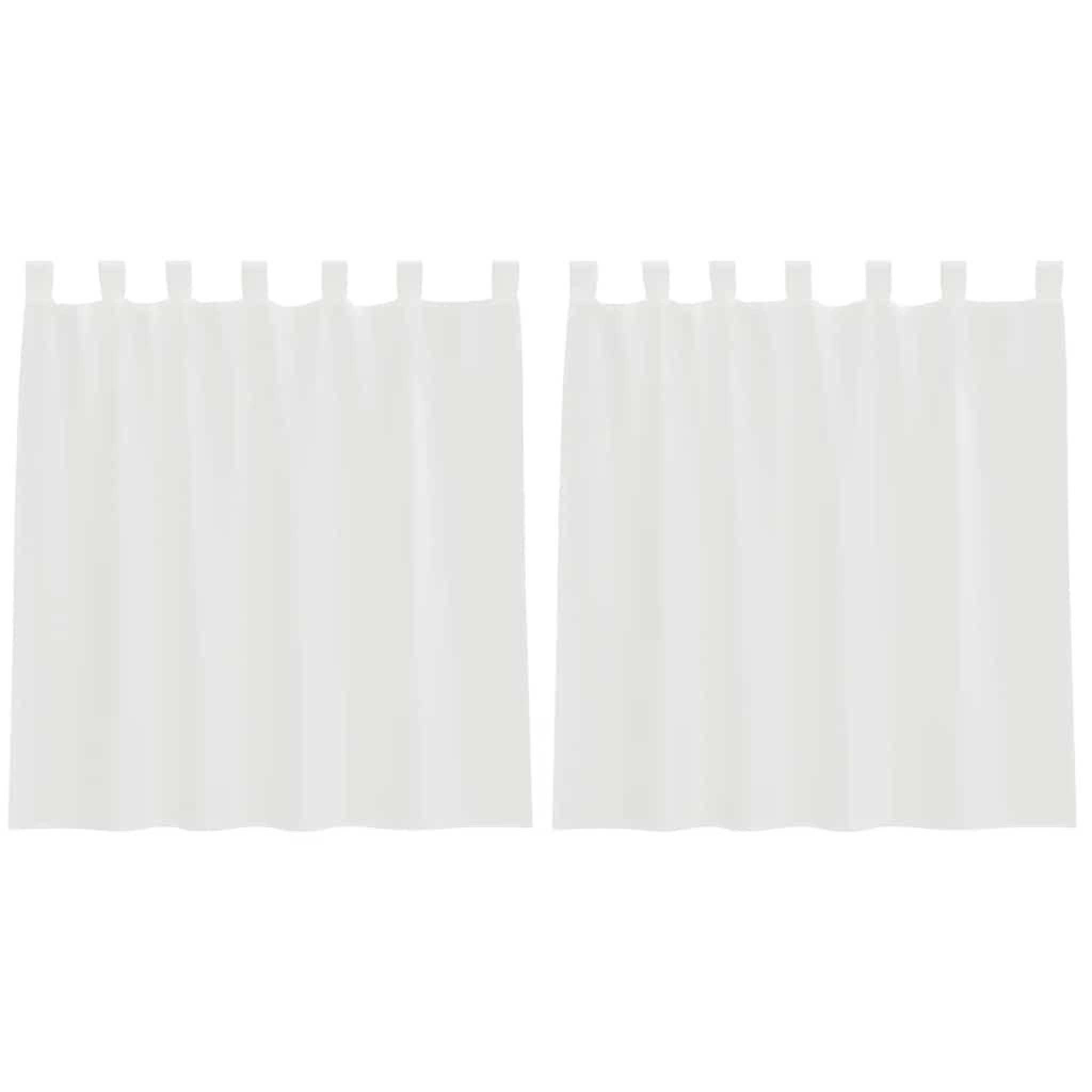 Voir la diapositive 2 : VIDAXL Rideaux en voile avec passe-tringles 2 pcs blanc