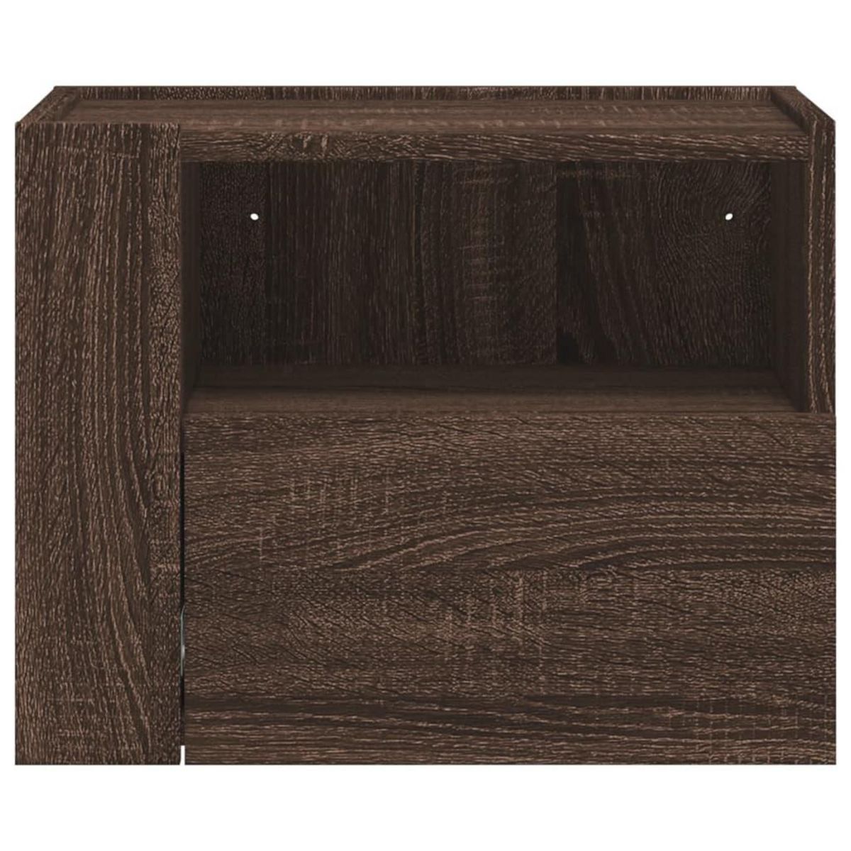 VIDAXL Tables de chevet murales 2 pcs chene marron 45x30x35 cm