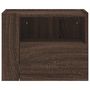 Voir la diapositive 4 : VIDAXL Tables de chevet murales 2 pcs chene marron 45x30x35 cm