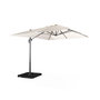 Voir la diapositive 1 : SWEEEK Parasol déporté rectangulaire 3x4 m - Wimereux - Parasol excentré inclinable dans 6 positions, rotatif à 360° + dalles à lester 50x50cm