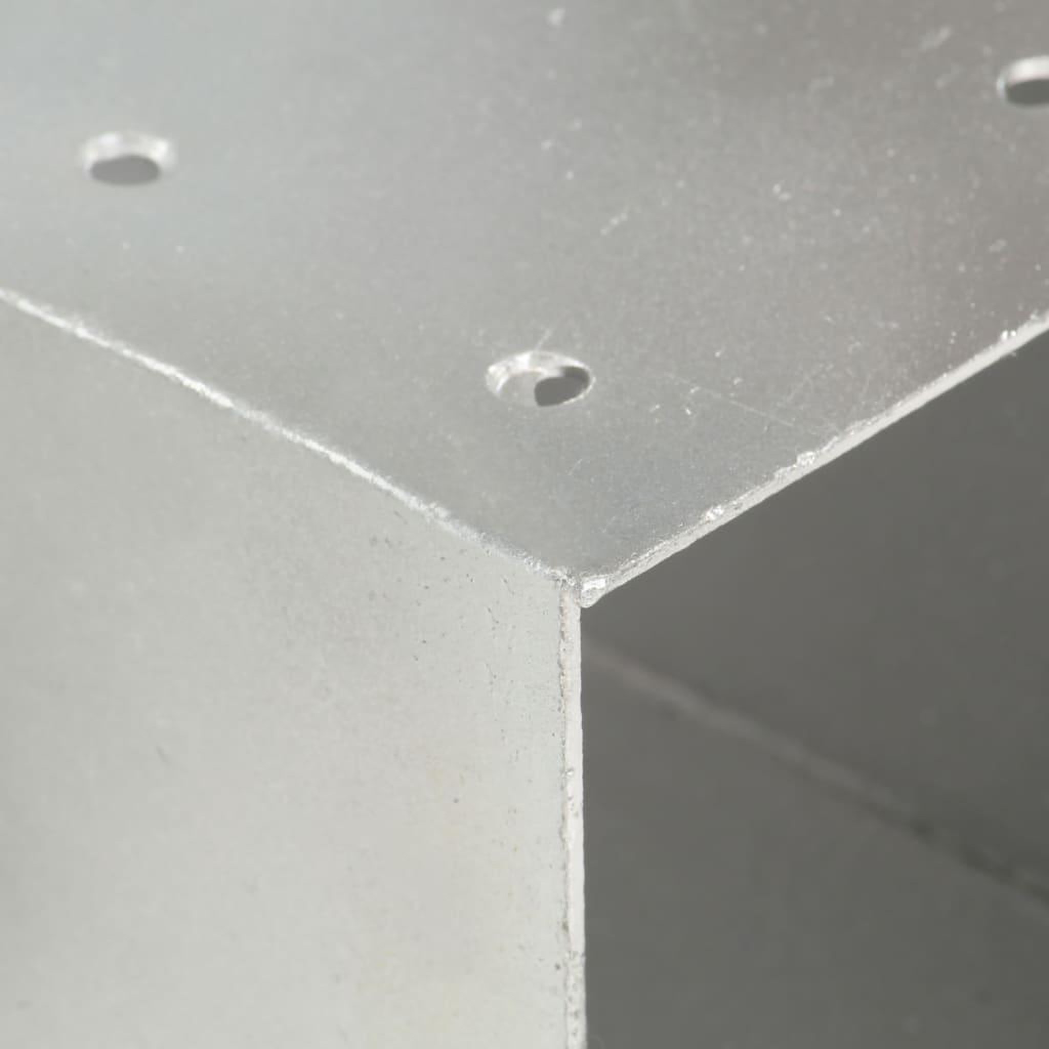 Voir la diapositive 5 : VIDAXL Connecteur de poteau Forme en X Metal galvanise 101x101 mm