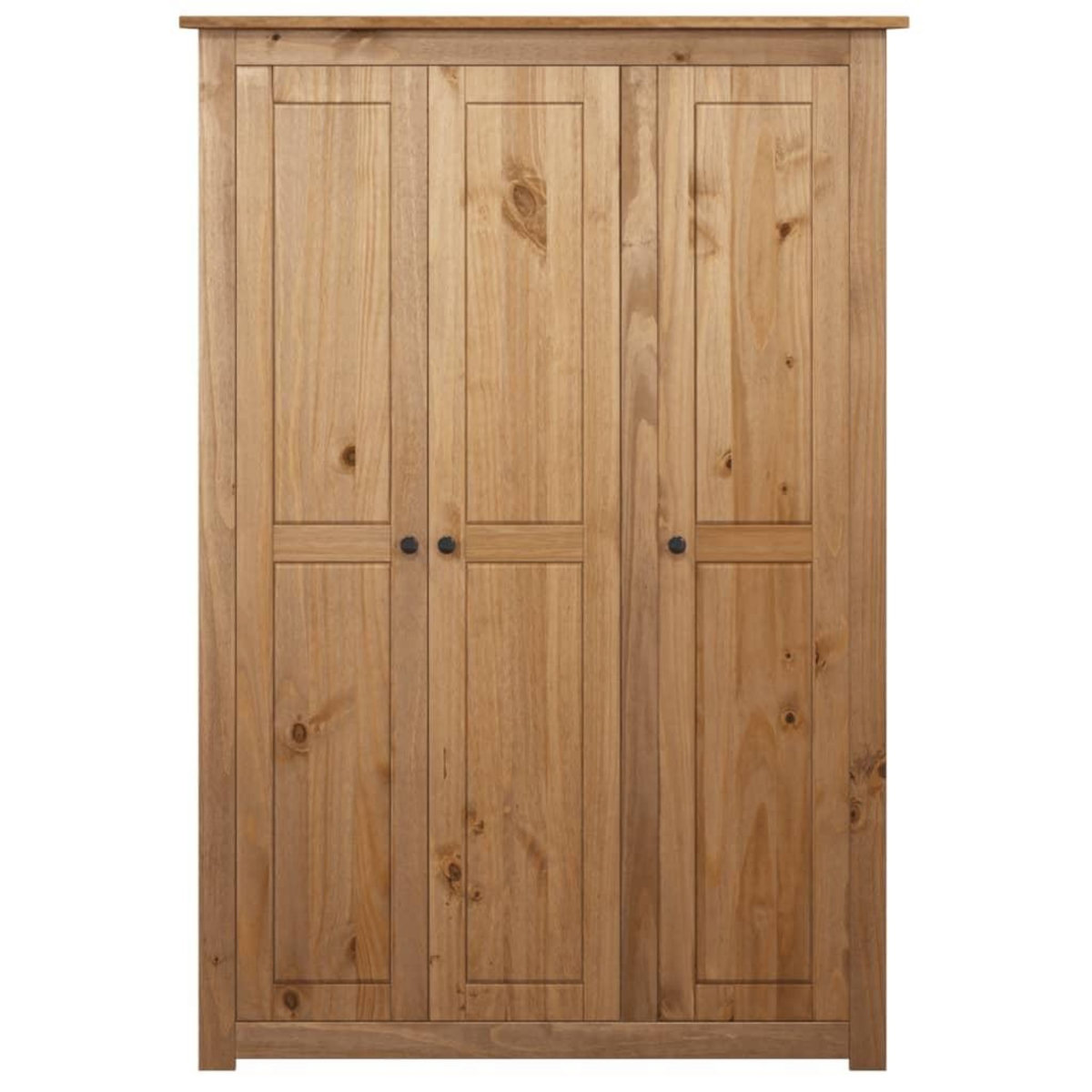 VIDAXL Garde-robe a 3 portes 118x50x171,5 cm Pin Assortiment Panama