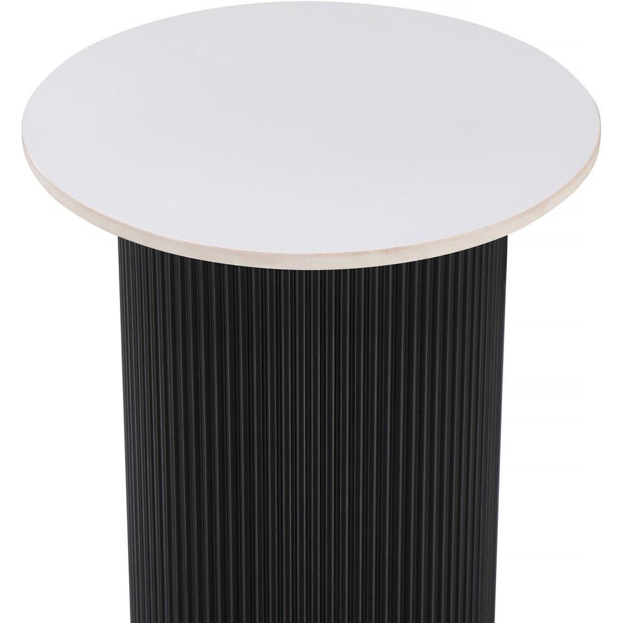 Voir la diapositive 4 : Habitat et Jardin Table d'appoint, bout de canapé, table de chevet en céramique  eclat  - 50 x 50 x 55 cm - blanc