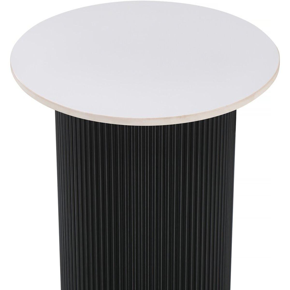 Habitat et Jardin Table d'appoint, bout de canapé, table de chevet en céramique  Eclat  - 50 x 50 x 55 cm - Blanc