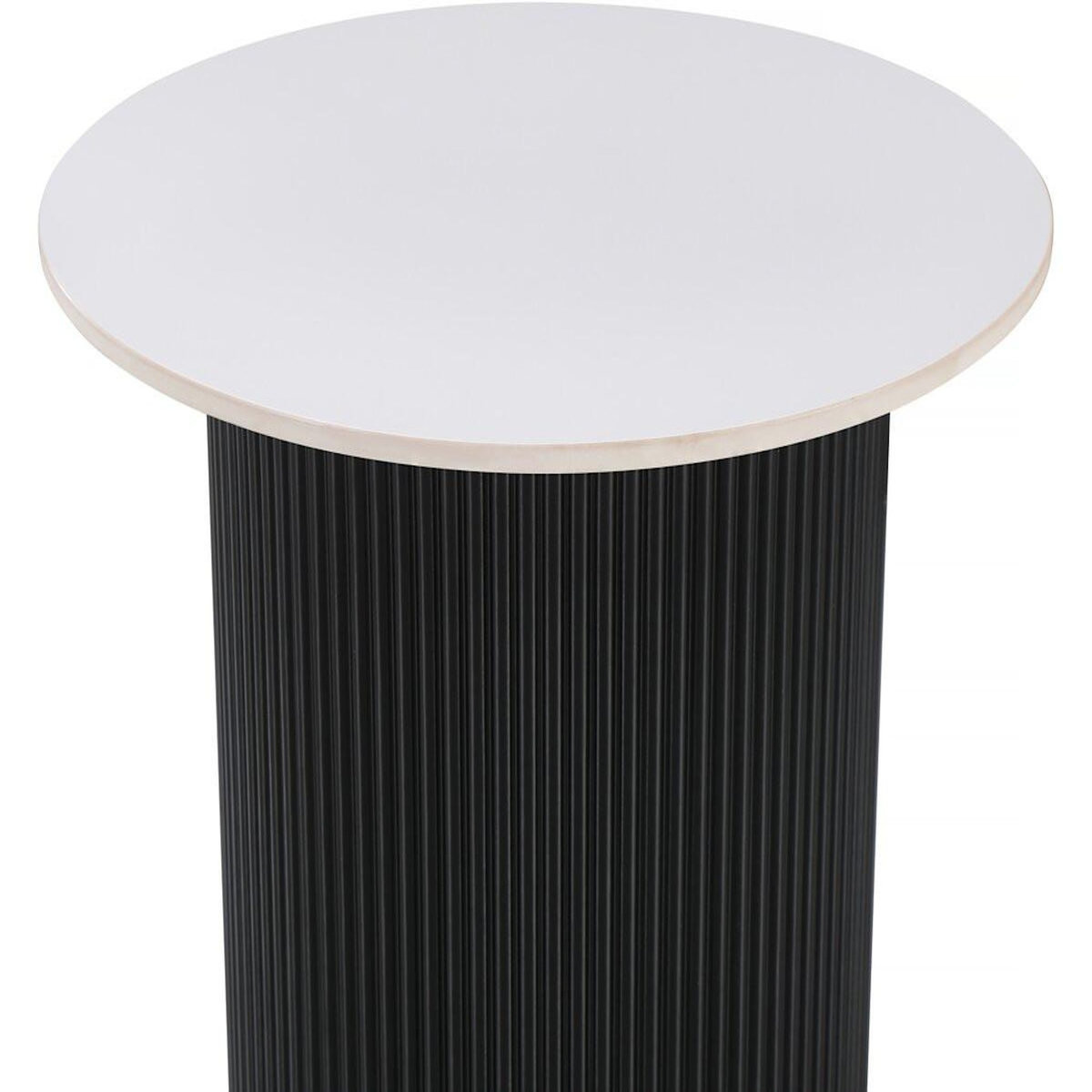 Habitat et Jardin Table d'appoint, bout de canapé, table de chevet en céramique  Eclat  - 50 x 50 x 55 cm - Blanc