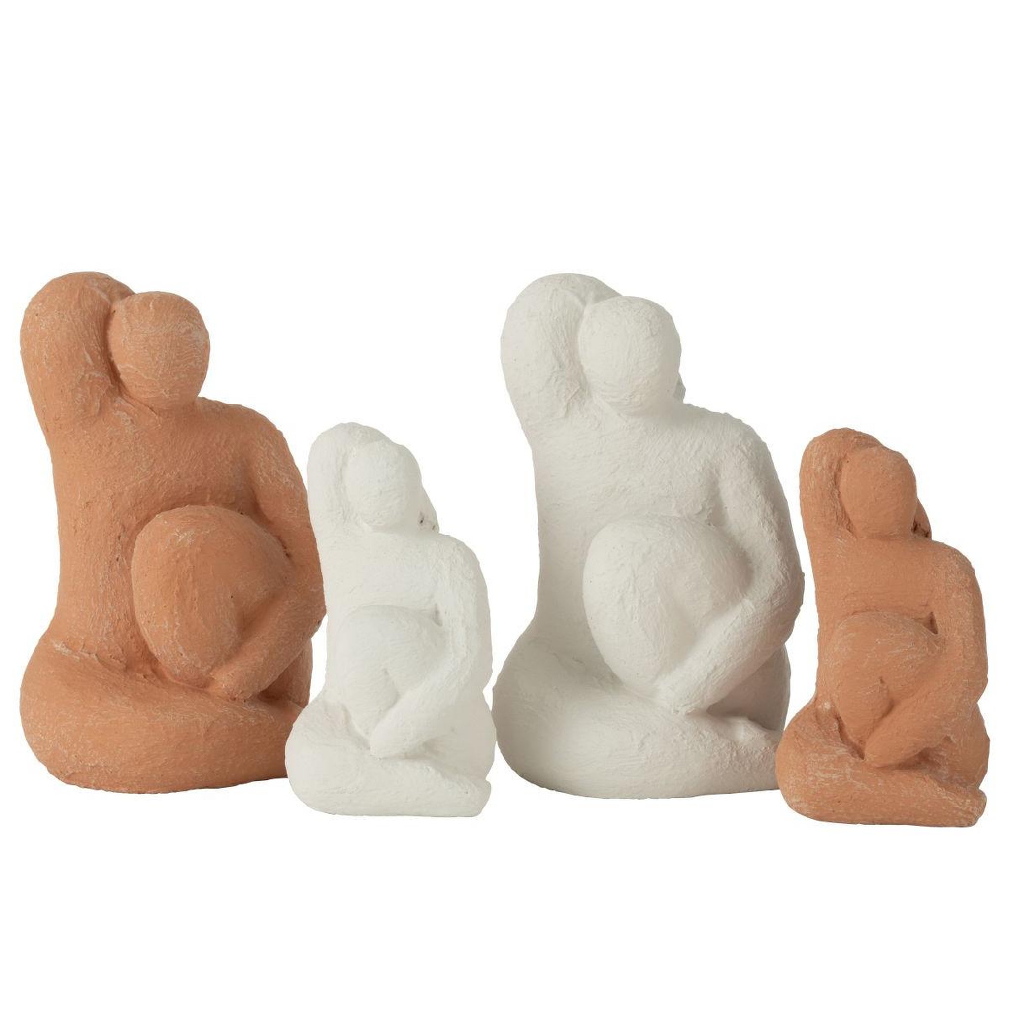 Voir la diapositive 2 : J-LINE Statuette déco en ciment  venus  26cm terracotta