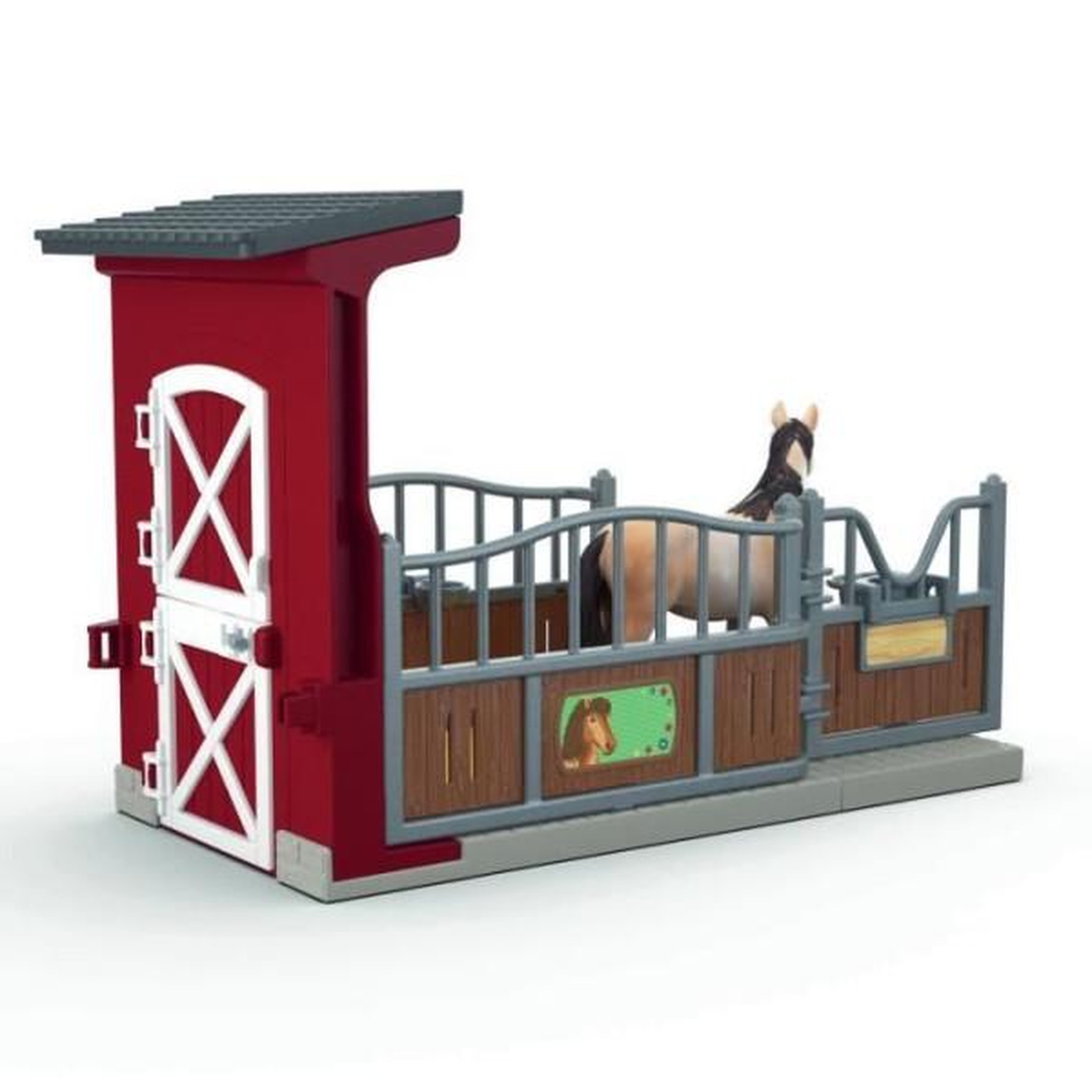 Voir la diapositive 3 : Schleich Coffret Box avec Jument Mustang, Figurine réaliste, Taille 24 cm, SCHLEICH 42724 Farm World, Des 4 ans
