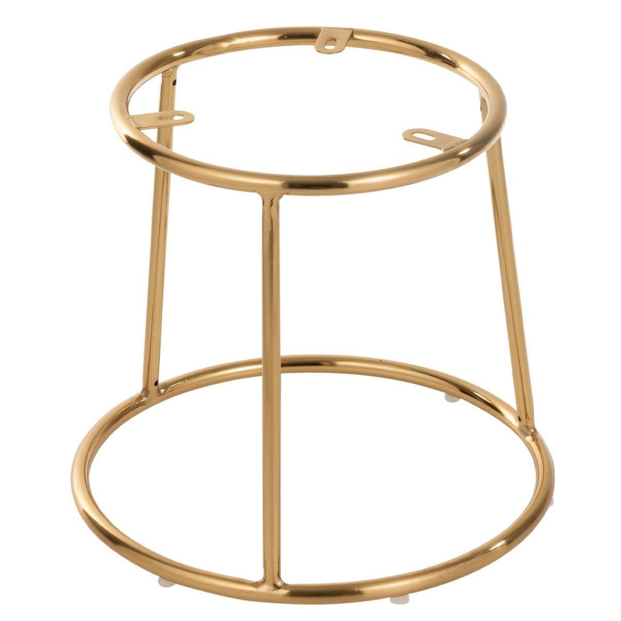 J-LINE Support pour tabouret métal  hemera  39cm or