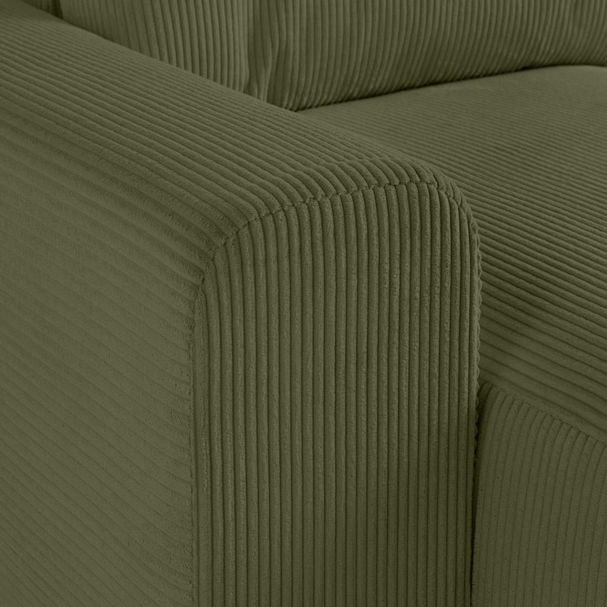 LISA DESIGN Garance - canapé modulable d'angle droit - 8 places - en velours côtelé