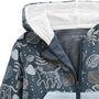 Voir la diapositive 3 : Petit Béguin Sweat à capuche zippé bébé en molleton ultra chaud Félintrépide