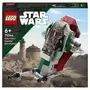 LEGO Star Wars 75344 Le micro vaisseau de Boba Fett,  Jouet Véhicule avec Lanceurs et Ailes Ajustables, Figurines, Le Mandalorien, Enfants 6 Ans