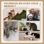 Voir la diapositive 6 : PAWHUT Arbre à chat griffoir chanvre naturel panier plateforme d'observation jeu boule suspendue bois panneaux peluche gris