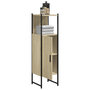 Voir la diapositive 4 : VIDAXL Armoire de salle de bain chene sonoma 33x33x120,5 cm