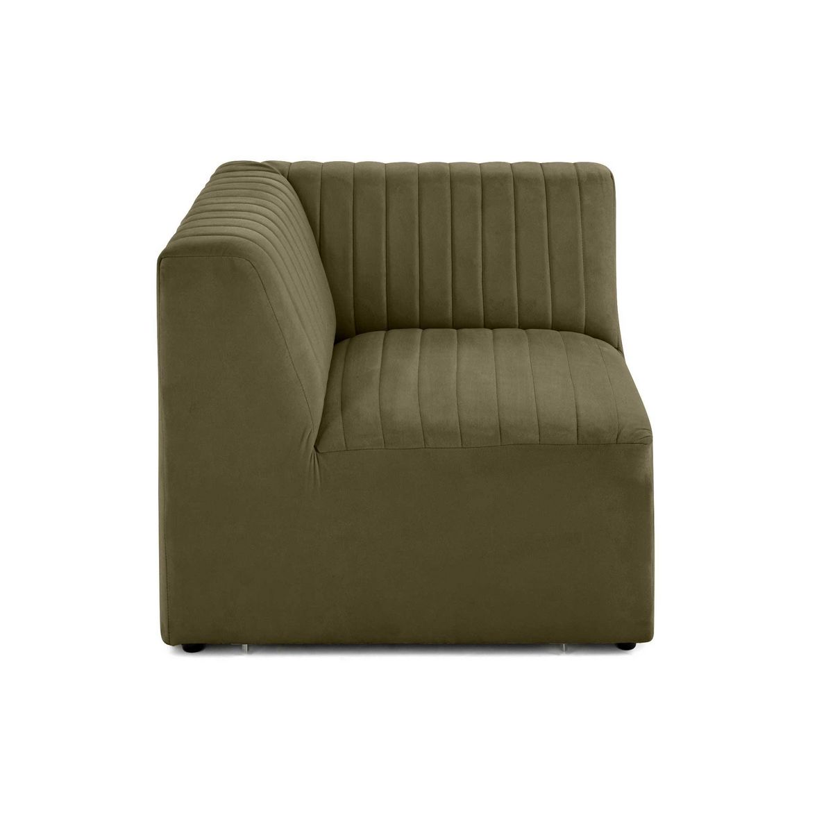 LISA DESIGN Nova - module d'assise d'angle réversible - en velours