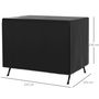 Voir la diapositive 3 : OUTSUNNY Housse de protection balancelle de jardin bâche étanche dim. 2,15L x 1,55l x 1,5H m PE noir