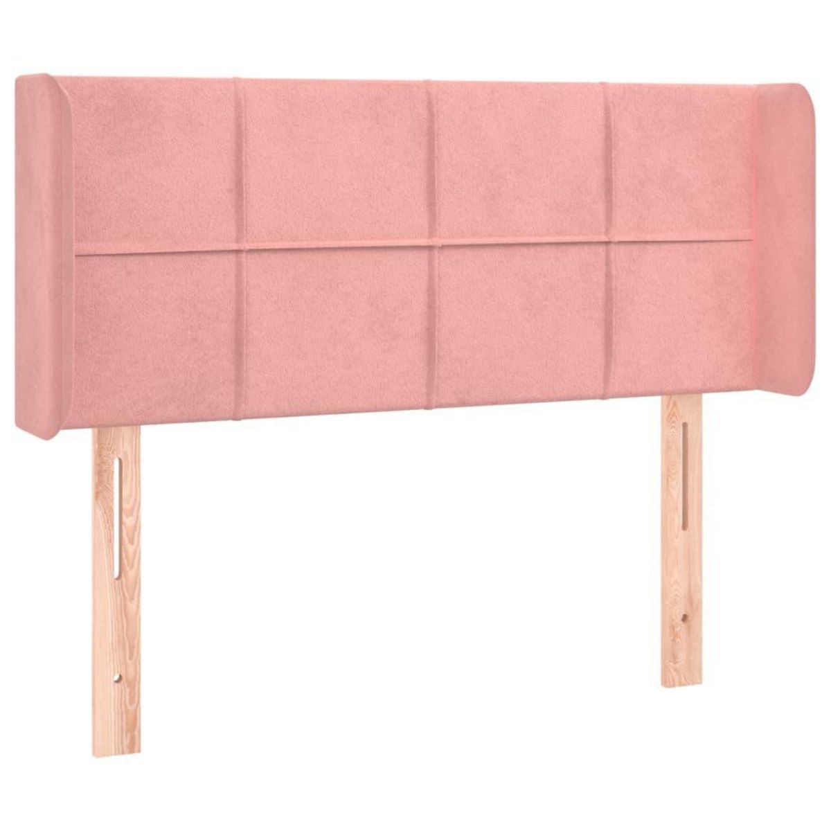 VIDAXL Tete de lit avec oreilles Rose 103x16x78/88 cm Velours