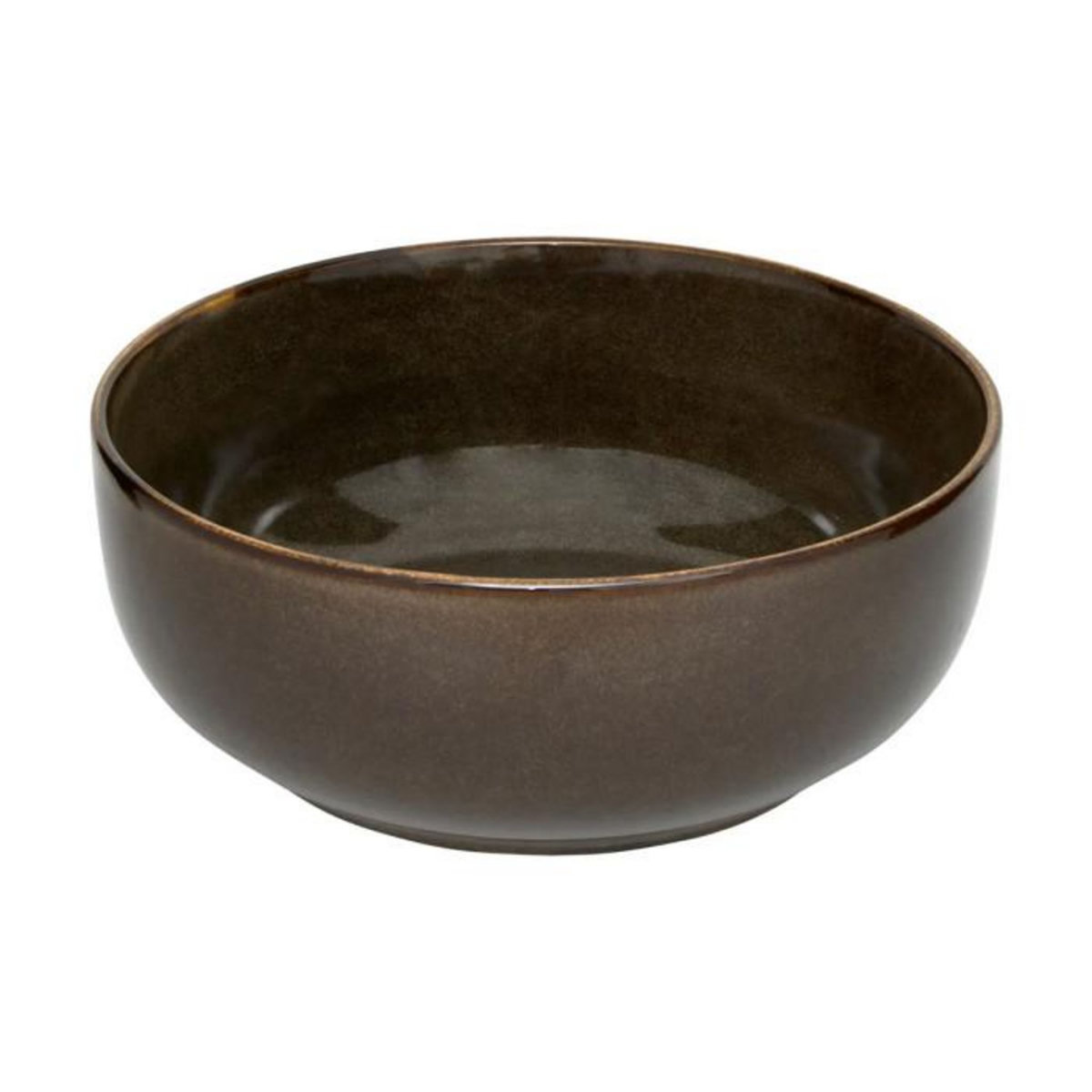 SECRET DE GOURMET Saladier en Céramique  Terre Inconnue  22cm Marron