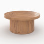 Voir la diapositive 1 : Rendez vous déco Table basse ronde en bois d'orme D80 cm-Garance