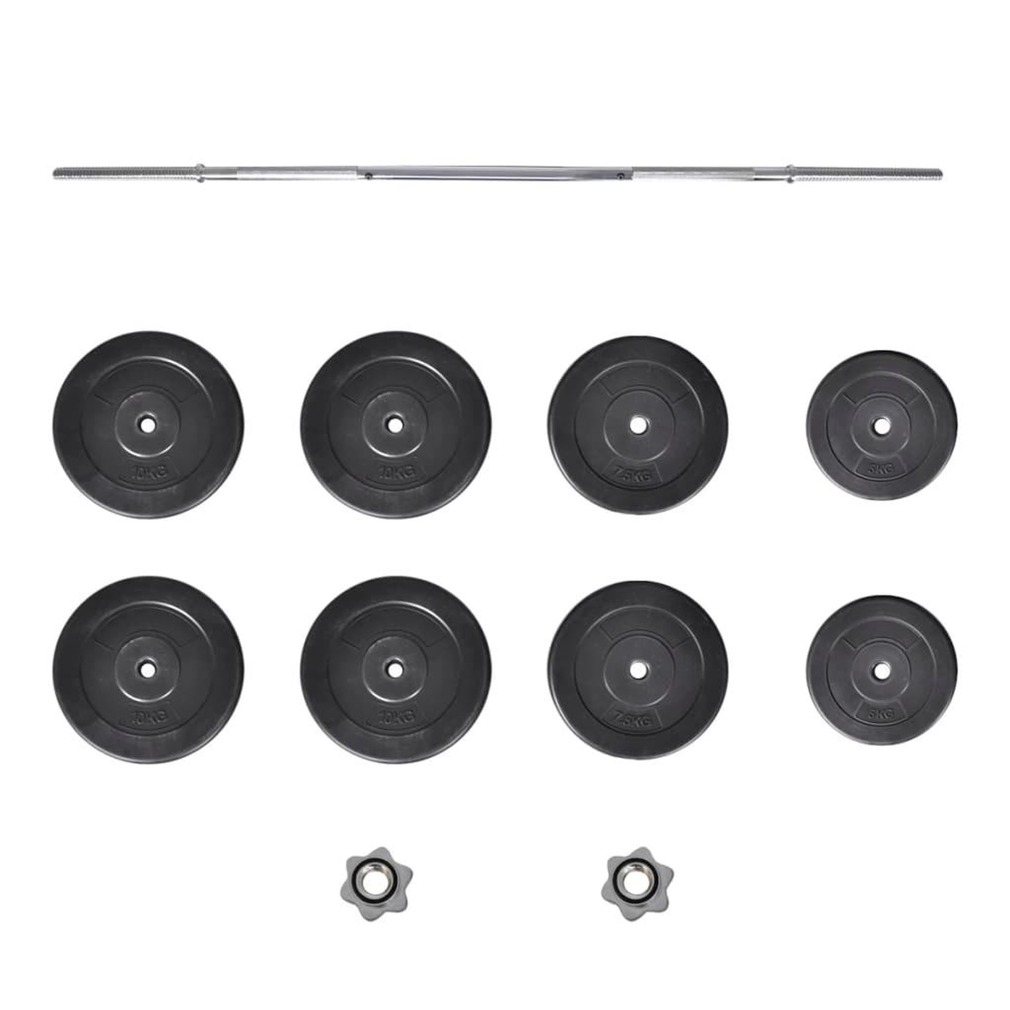 Voir la diapositive 4 : VIDAXL Ensemble d'halteres avec plaques 60 kg