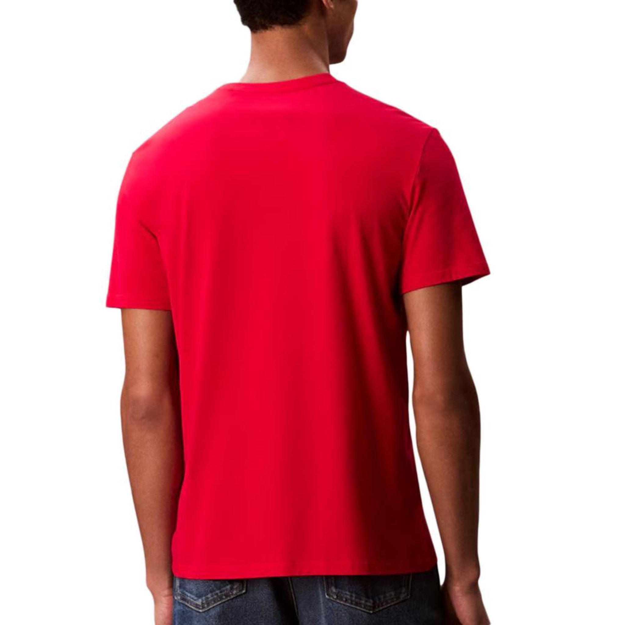 Voir la diapositive 2 : CALVIN KLEIN JEANS T-Shirt Rouge Homme Calvin Klein Jeans 30s