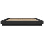 Voir la diapositive 5 : VIDAXL Cadre de lit avec lumieres LED sans matelas noir 150x200 cm