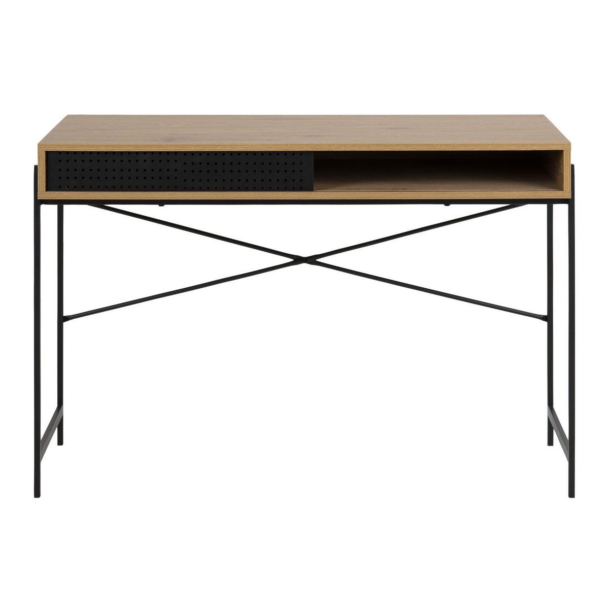 CONCEPT USINE Bureau industriel avec niche et porte coulissante MUSHU