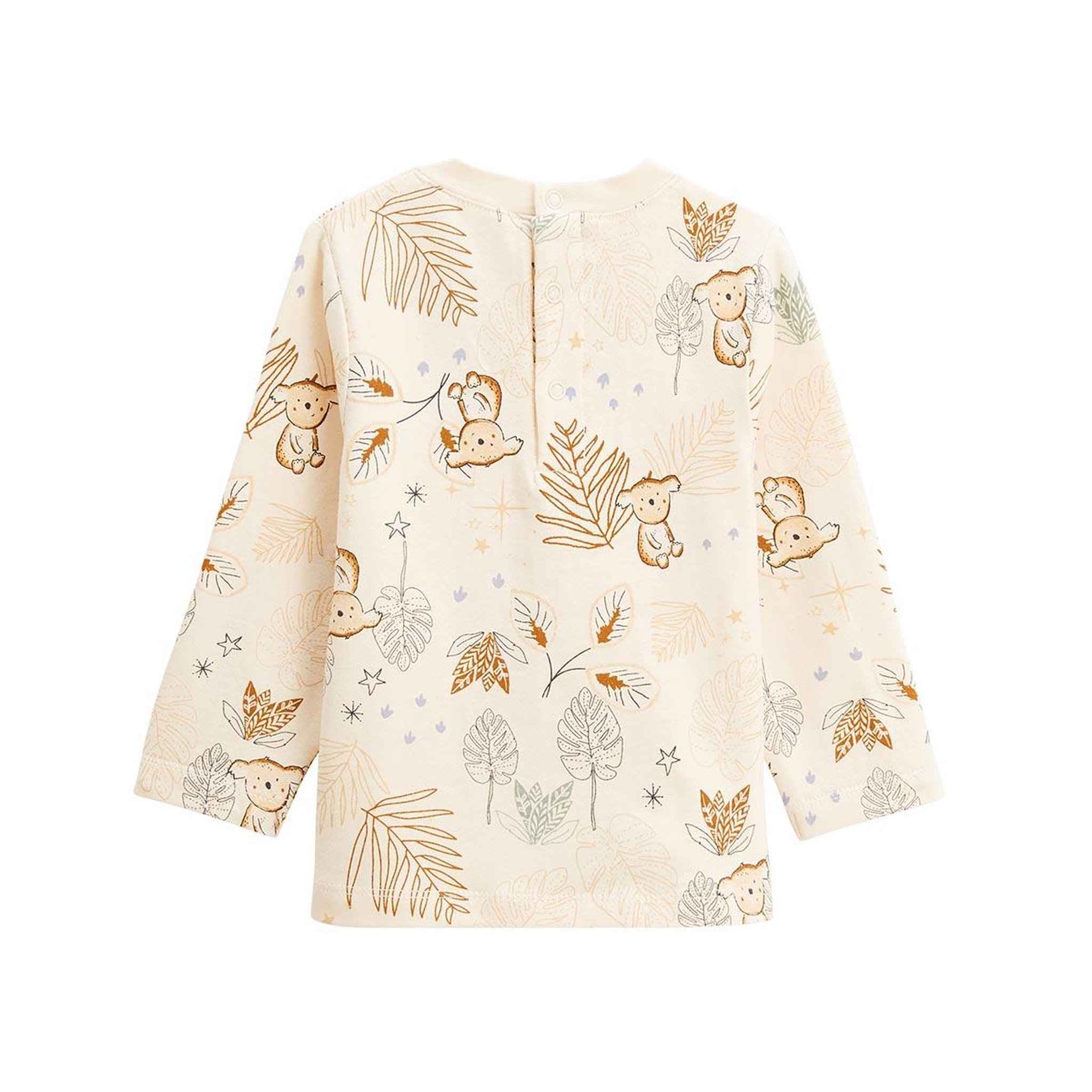Voir la diapositive 4 : Petit Béguin Ensemble salopette bébé en molleton et t-shirt Constellation