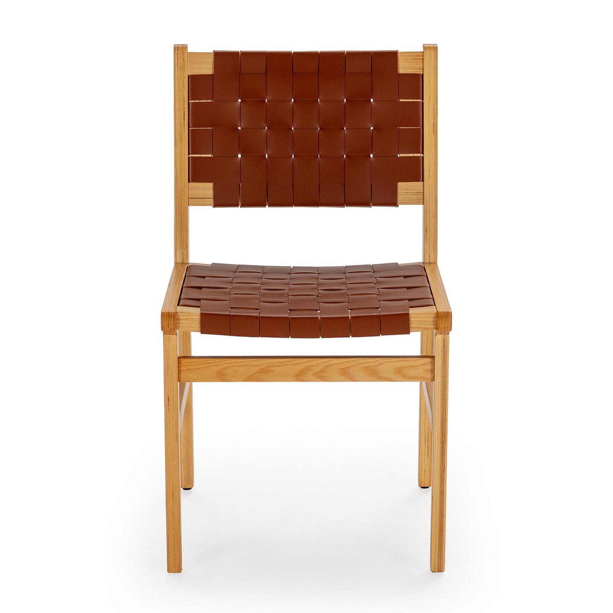 Voir la diapositive 3 : VS VENTA-STOCK Pack de 2 chaises Kurt Marron en cuir recyclé