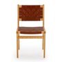 Voir la diapositive 3 : VS VENTA-STOCK Pack de 2 chaises Kurt Marron en cuir recyclé