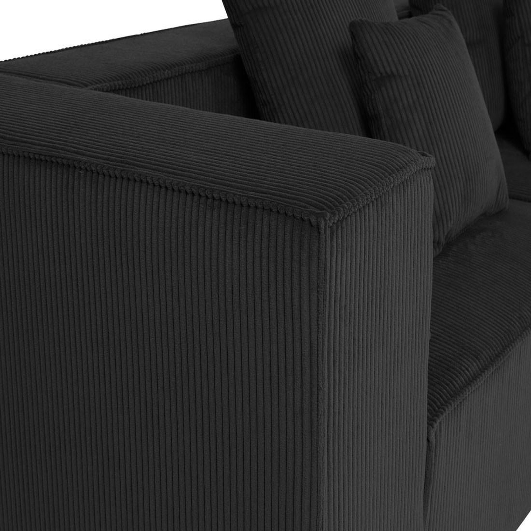 Voir la diapositive 5 : BEST MOBILIER Colombine - canapé modulable droit - 2 places - en velours côtelé