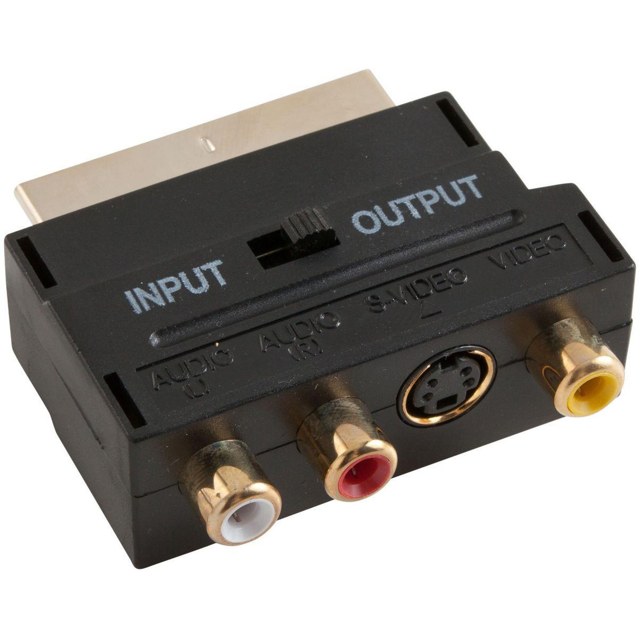 Voir la diapositive 1 : ESSENTIEL B Adaptateur péritel/RCA Péritel/RCA+YC