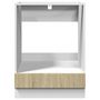 Voir la diapositive 5 : VIDAXL Armoire a four Chene sonoma 60x46x81,5 cm Agglomere