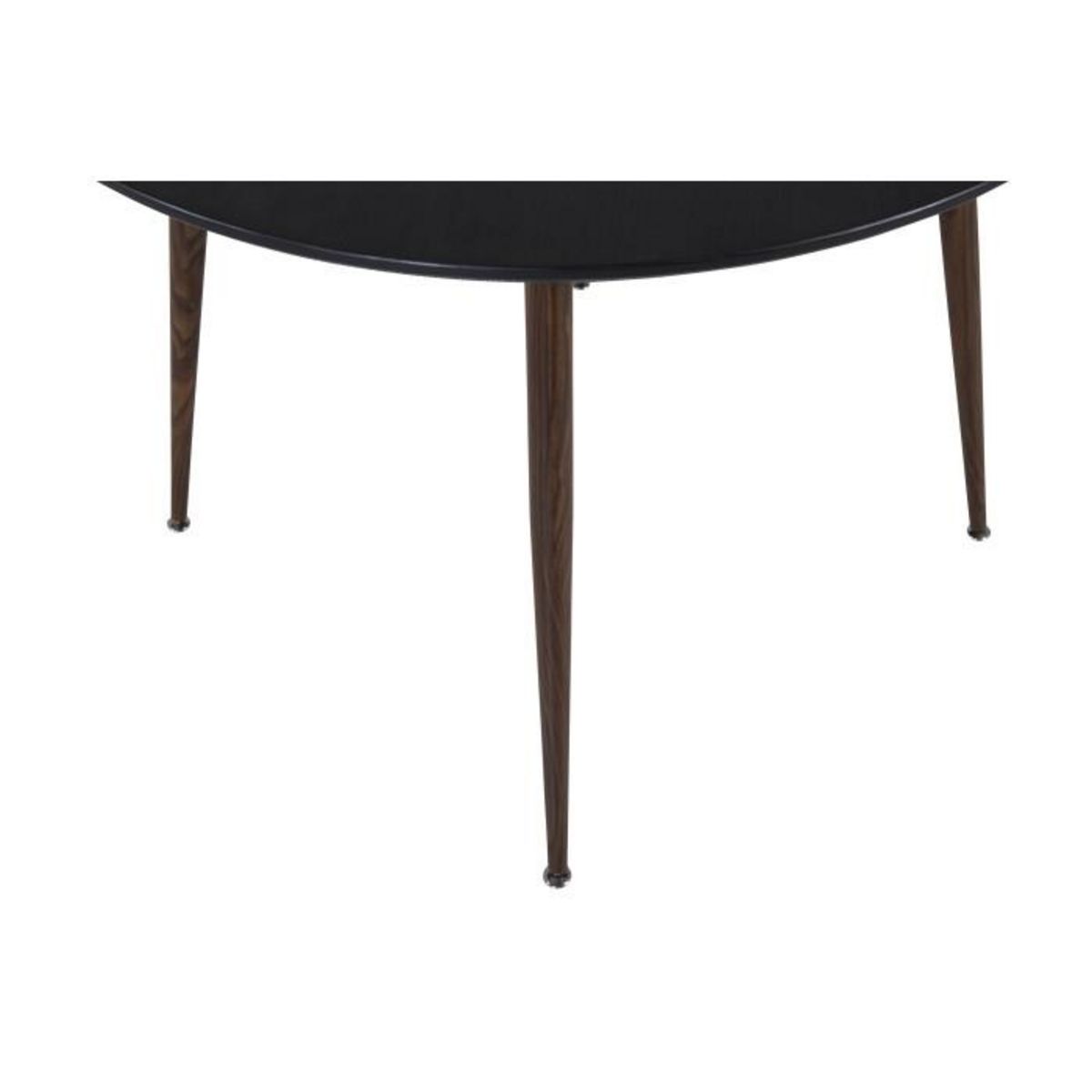 Paris Prix Table à Manger Ronde  Plaza  100cm Noir