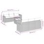 Voir la diapositive 3 : VIDAXL Salon de jardin avec coussins 7 pcs beige resine tressee